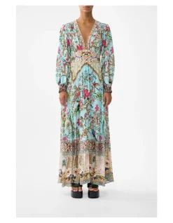 BUTTON DRESS WITH SHAPED WAISTBAND