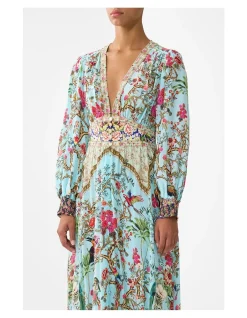 BUTTON DRESS WITH SHAPED WAISTBAND