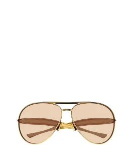 BV1305S GOLD AVIATOR SUNGLASSES