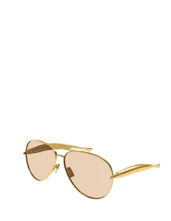 BV1305S GOLD AVIATOR SUNGLASSES