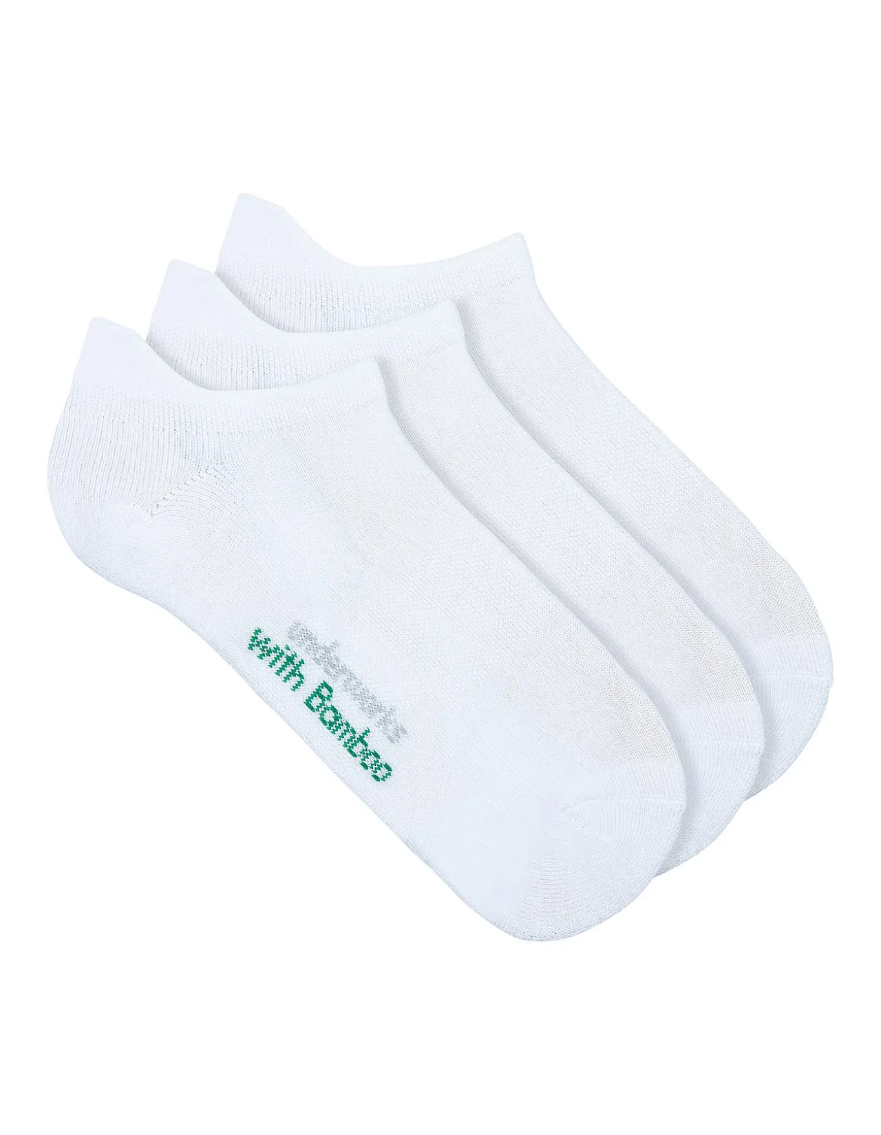 BY UNDERWORKS WOMENS BAMBOO SPORT CUSHIONED HEEL TAB SOCK 3 PACK