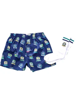 By-Par Cotton Woven Boxer & Sock