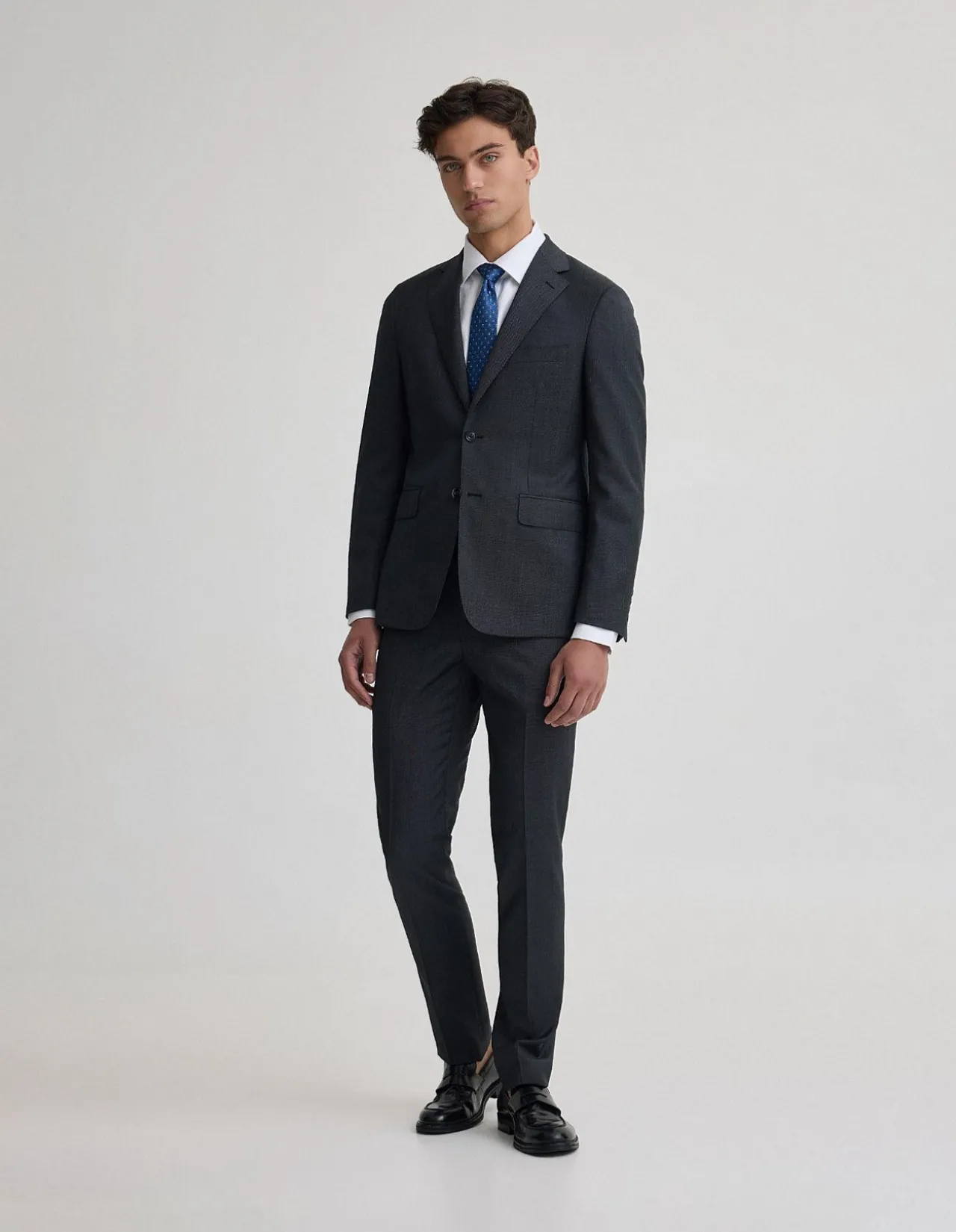 BYRON 1/2 CANVAS WOOL SUIT JACKET