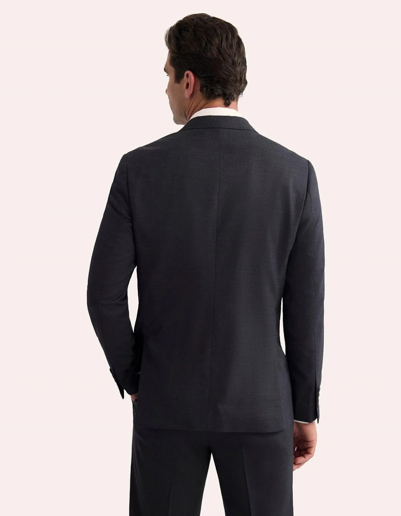 BYRON CHARCOAL WOOL SUIT JACKET
