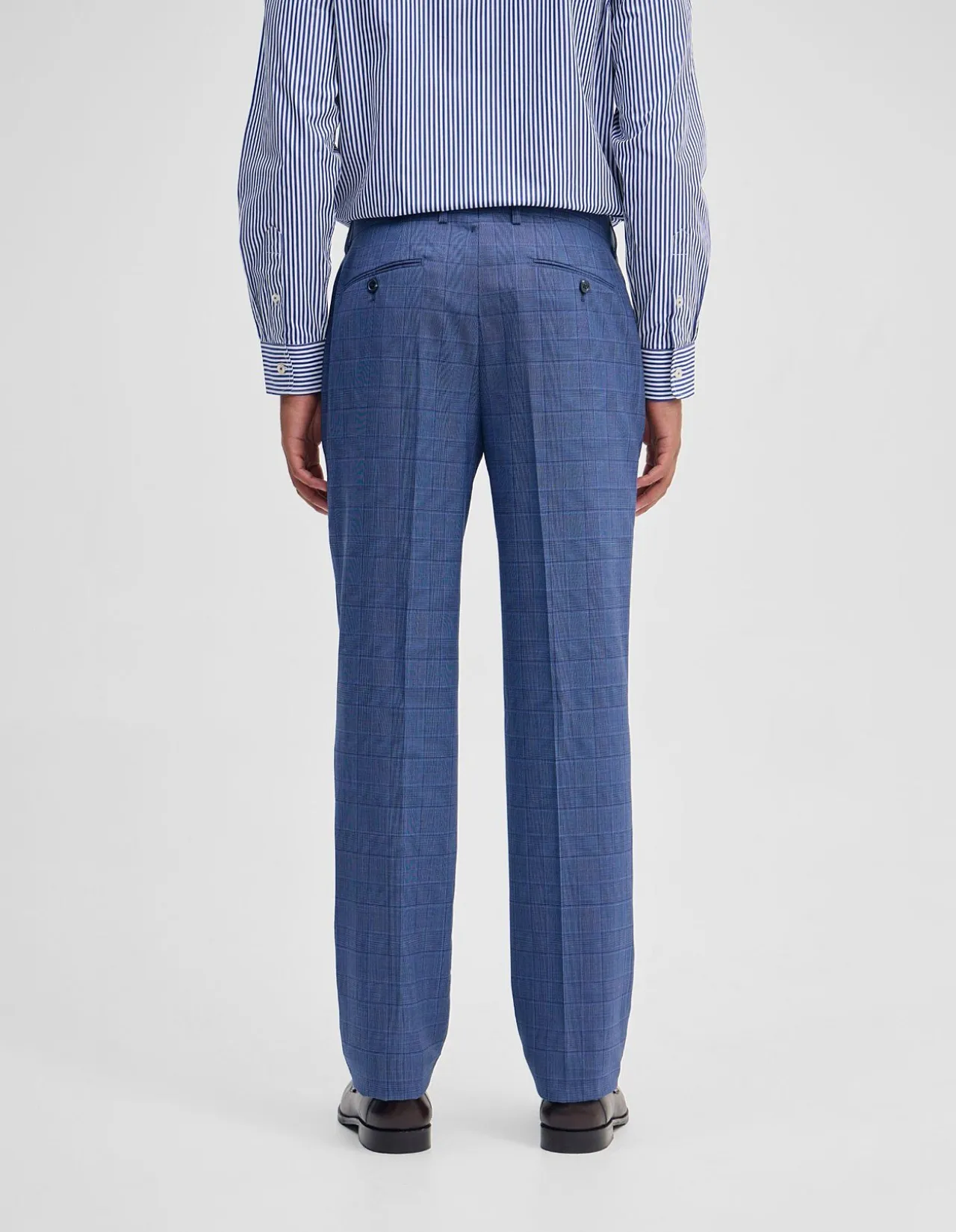 BYRON CHECKED SUIT TROUSER