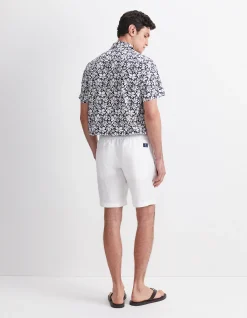 CAFFERY YARN-DYED LINEN SHORT