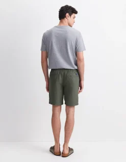 CAFFERY YARN-DYED LINEN SHORT