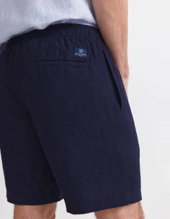 CAFFERY YARN-DYED LINEN SHORT