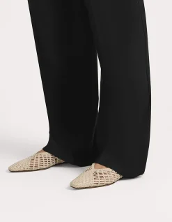 Cali Hand Woven Nappa Leather Flat