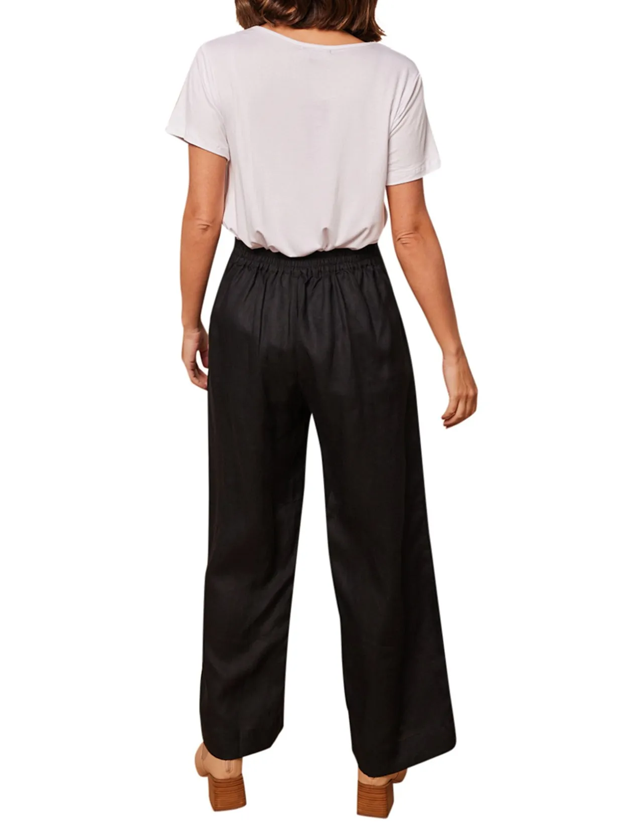 Camille Linen Wide Leg Pant