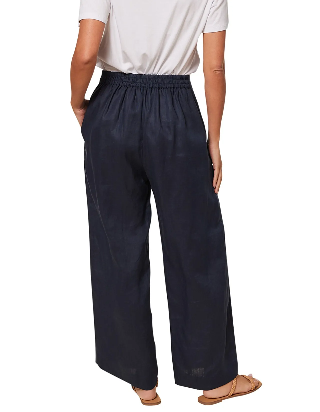 Camille Linen Wide Leg Pant