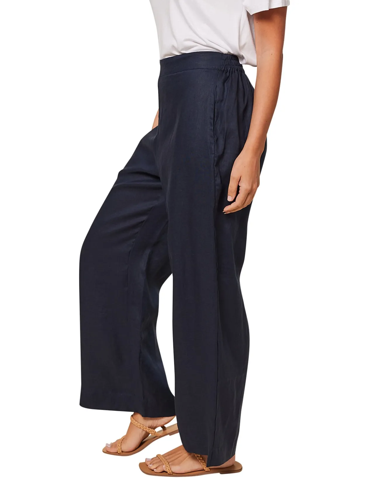 Camille Linen Wide Leg Pant