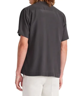 CAMP COLLAR SILK SS SHIRT