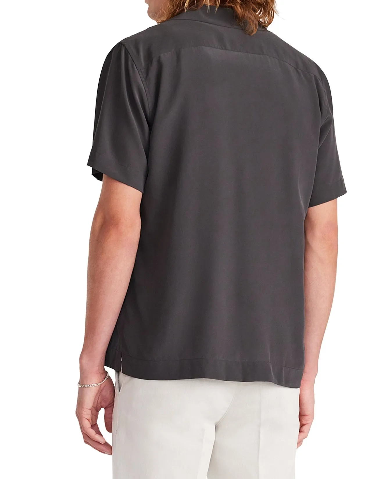 CAMP COLLAR SILK SS SHIRT