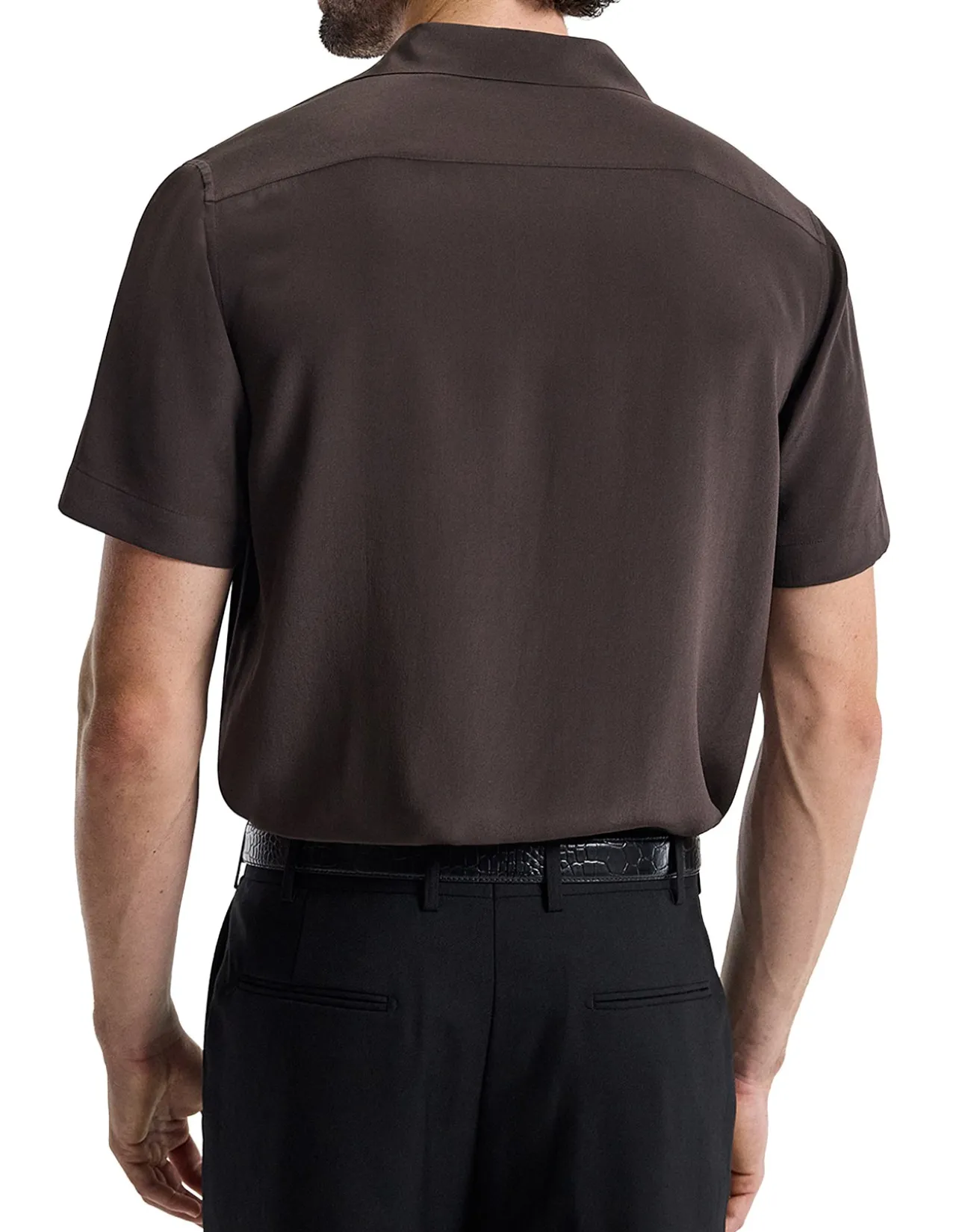 CAMP COLLAR SILK SS SHIRT