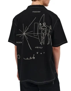 CAMUS EMBROIDERED SS SHIRT