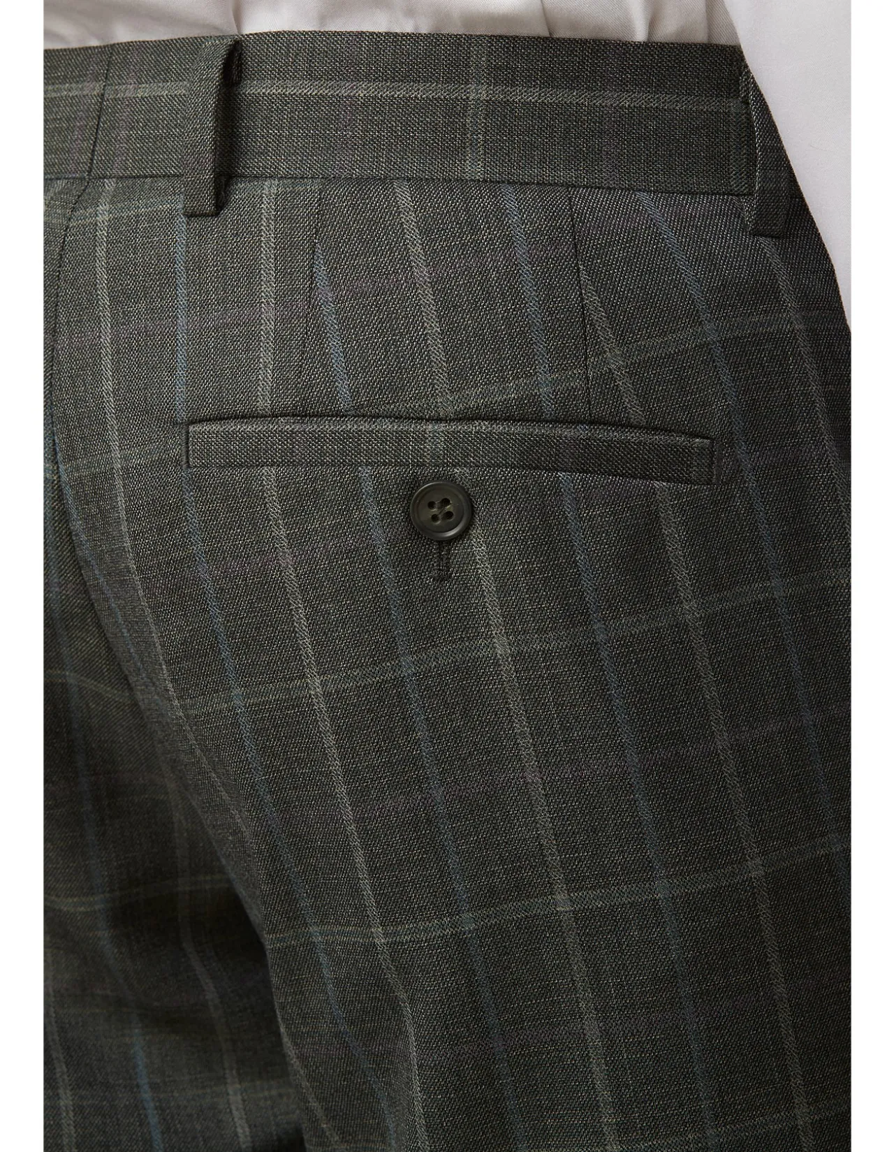 CAPER TEXTURED WINDOW CHECK SUIT TROUSER