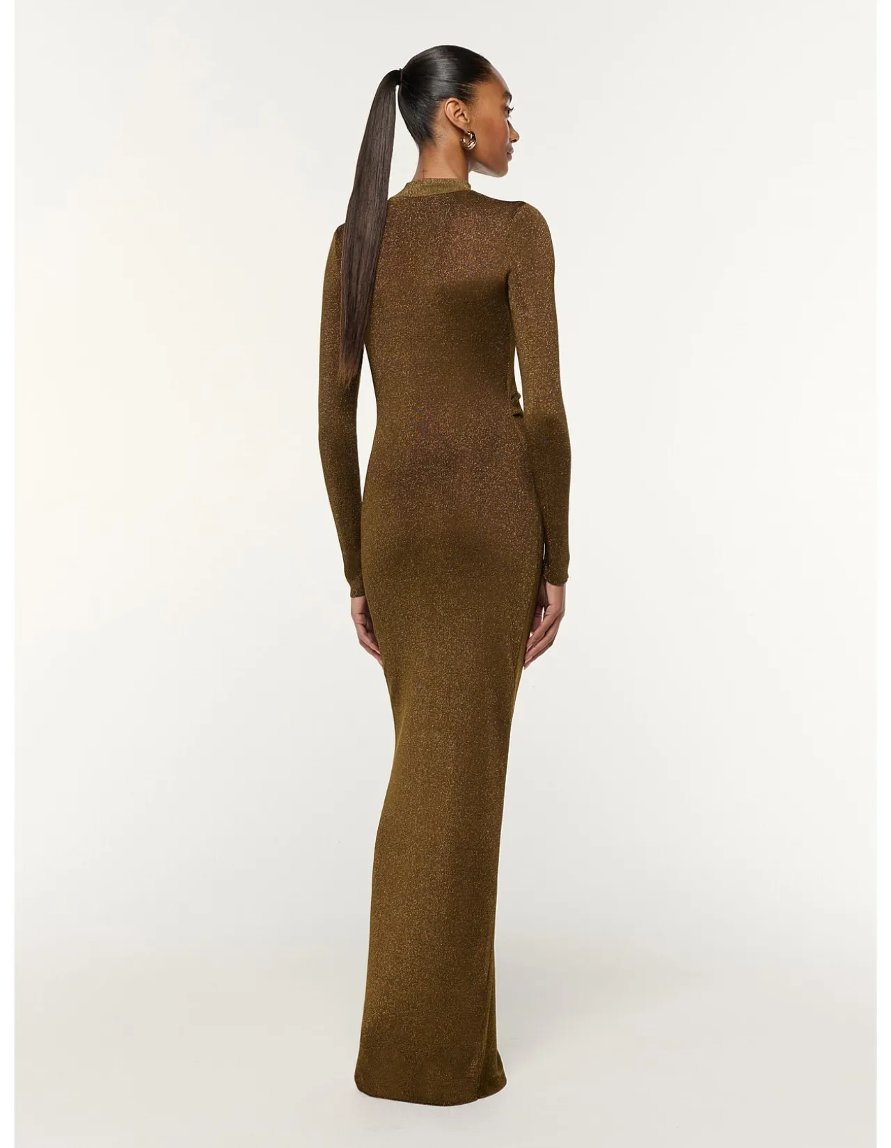 CAP SLEEVE SQUARE NECK JACQUARD MIDI DRESS