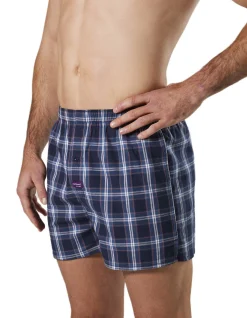 Captain Check Stretch Cotton Boxer
