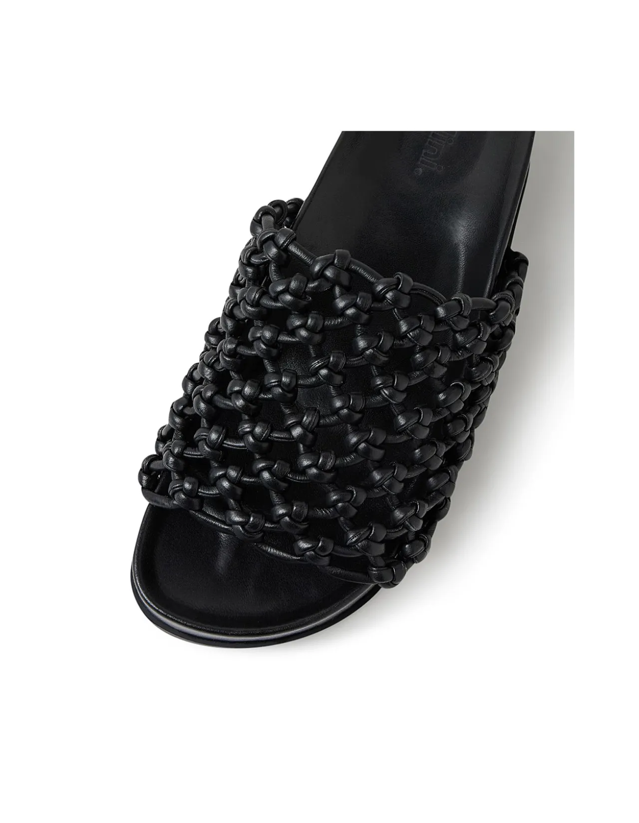 Carila Woven Leather Slide Sandals
