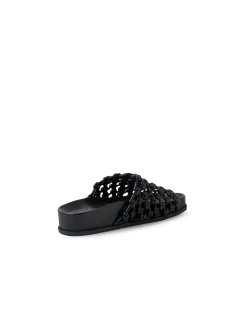 Carila Woven Leather Slide Sandals