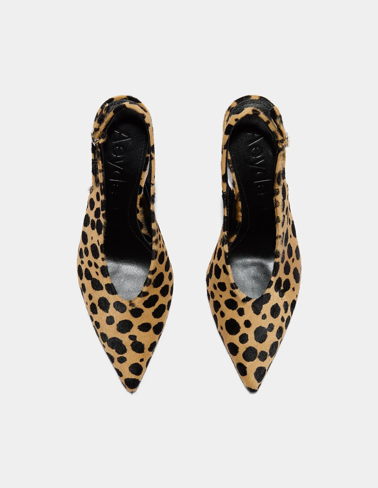 CARLA LEO PRINT PONYHAIR PUMP