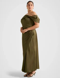 CARMELLA CURVE BARDOT MIDI DRESS