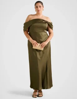 CARMELLA CURVE BARDOT MIDI DRESS