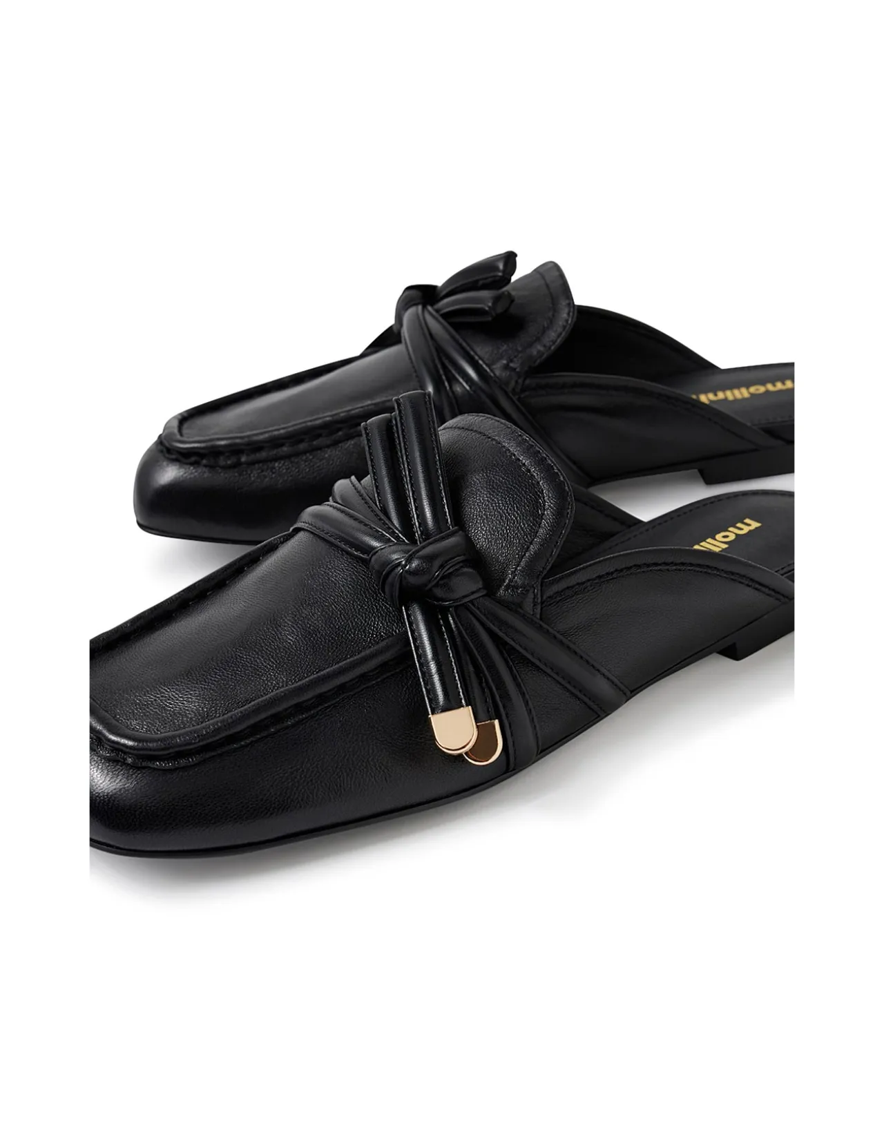Carmil Knot Detail Leather Loafers