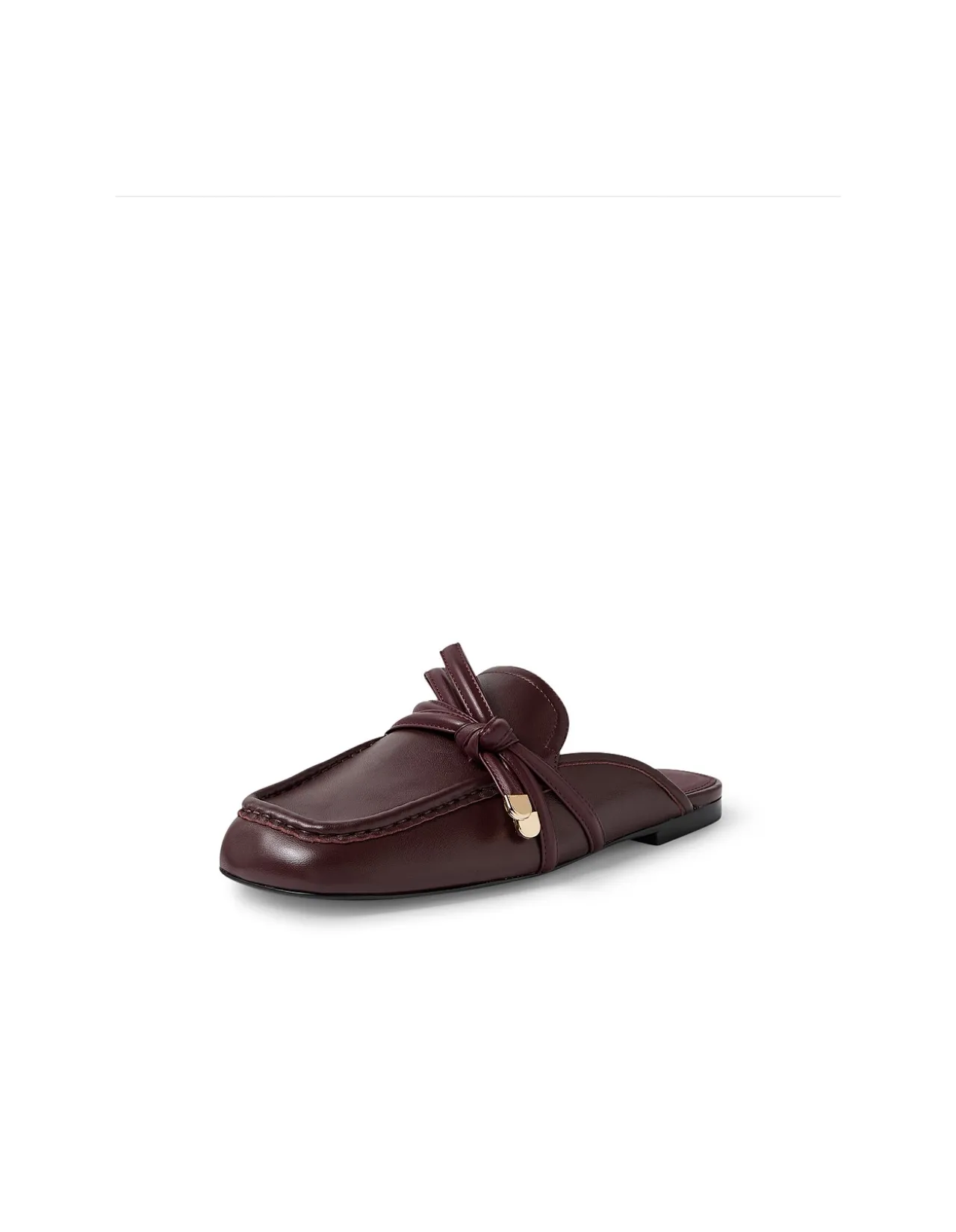 Carmil Knotted Detail Leather Mule Loafers