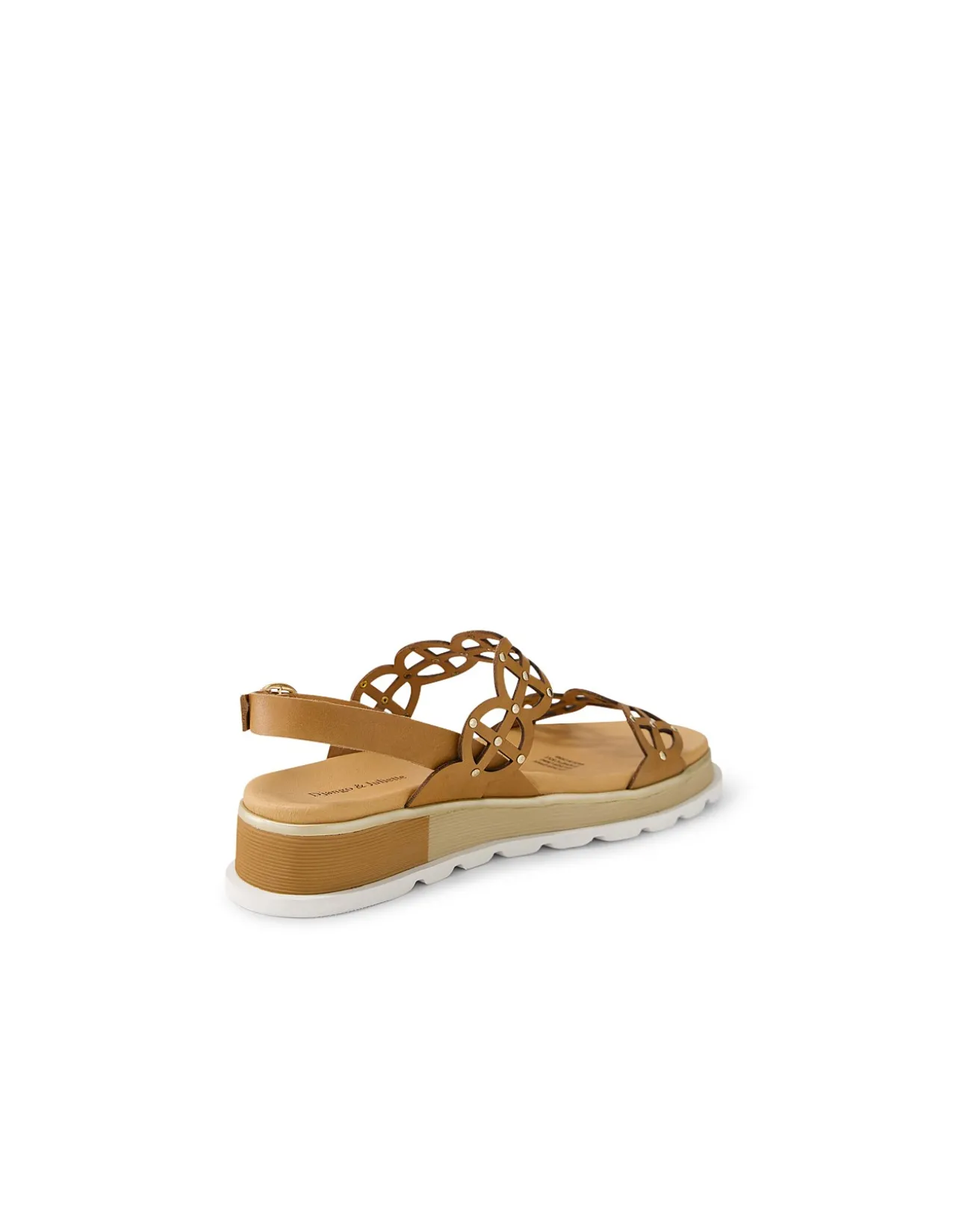 Carola Laser Cut Platform Strap Sandals