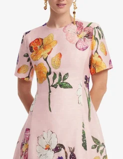 Caroline Short Sleeve Midi Dress
