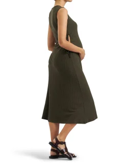 CAROL RIB A-LINE DRESS