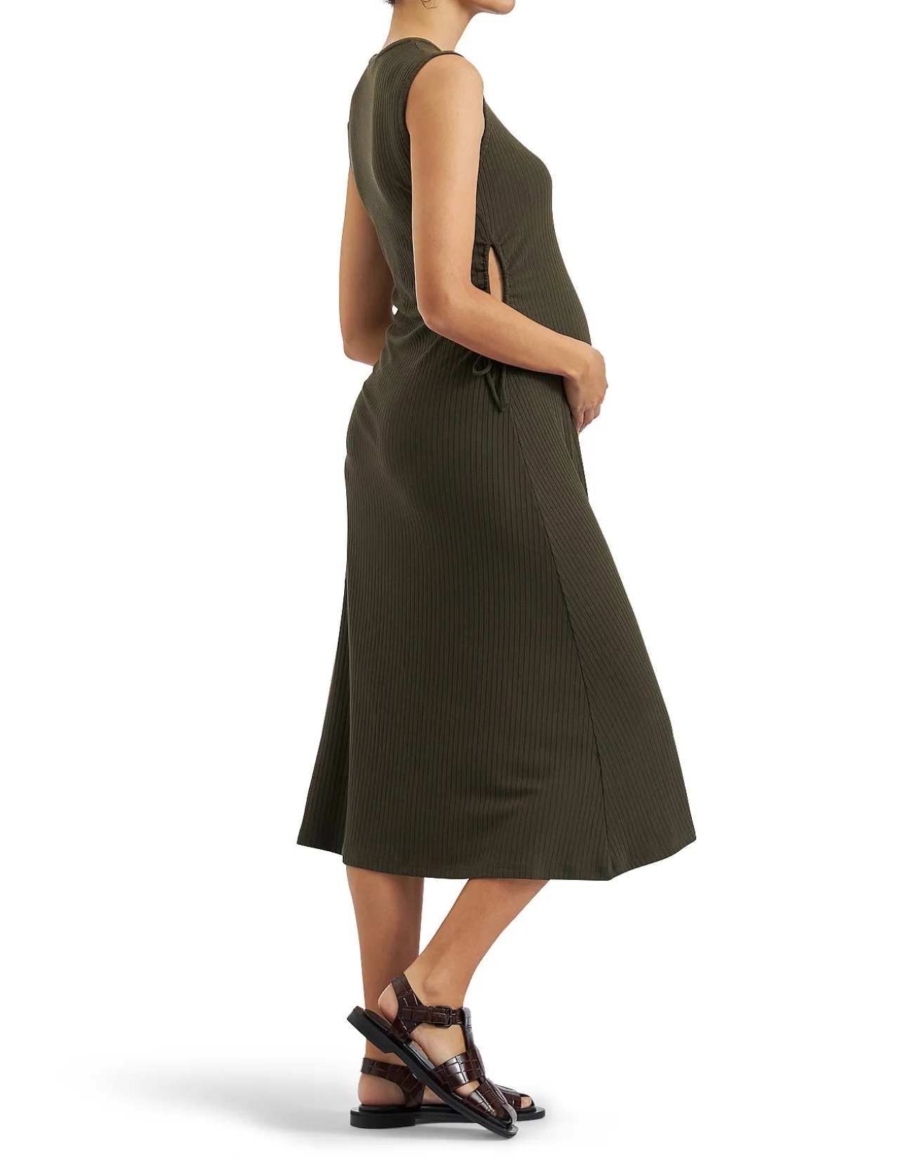 CAROL RIB A-LINE DRESS