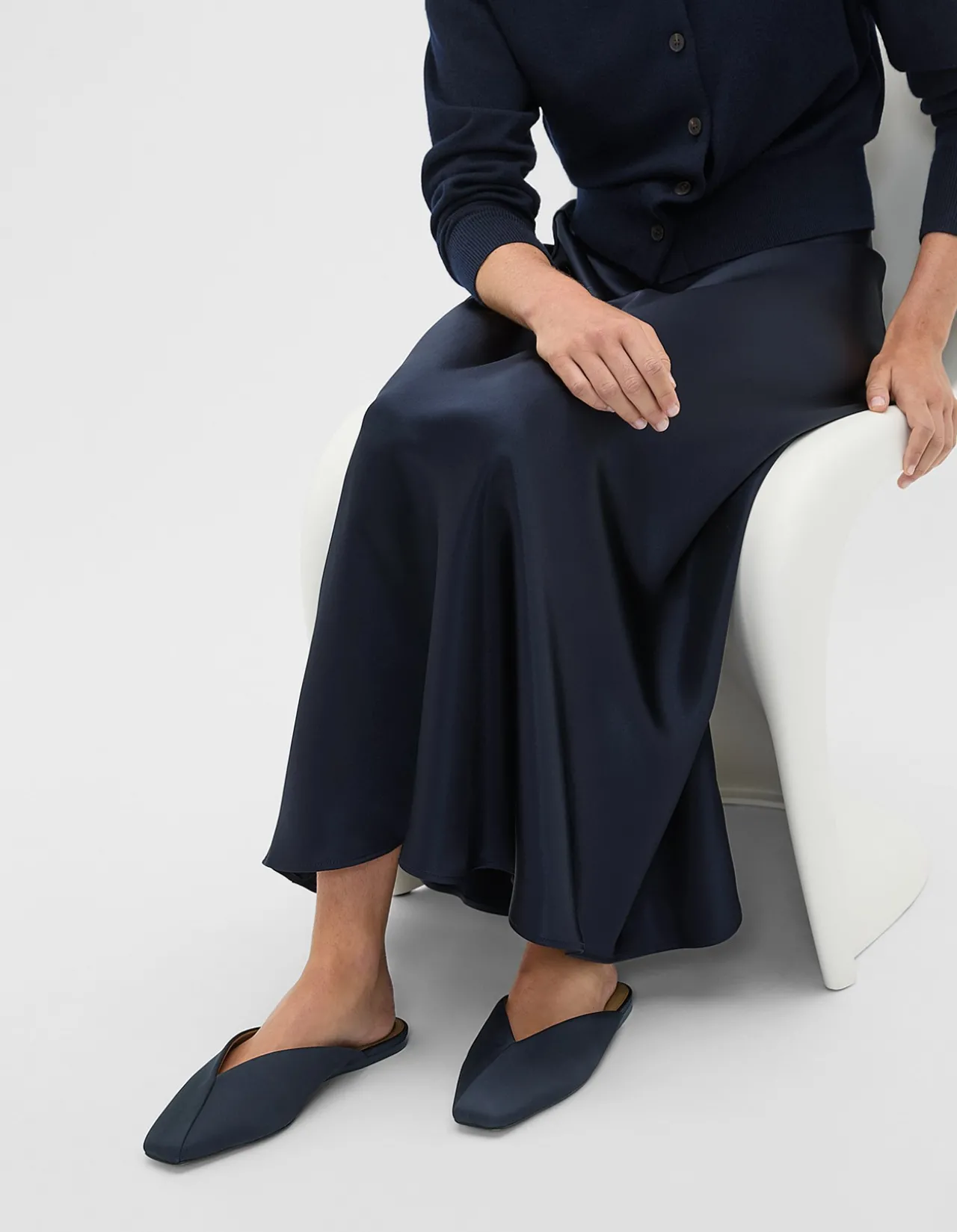 CARSON SATIN MULE