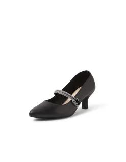 Casablanca Black Leather Heels