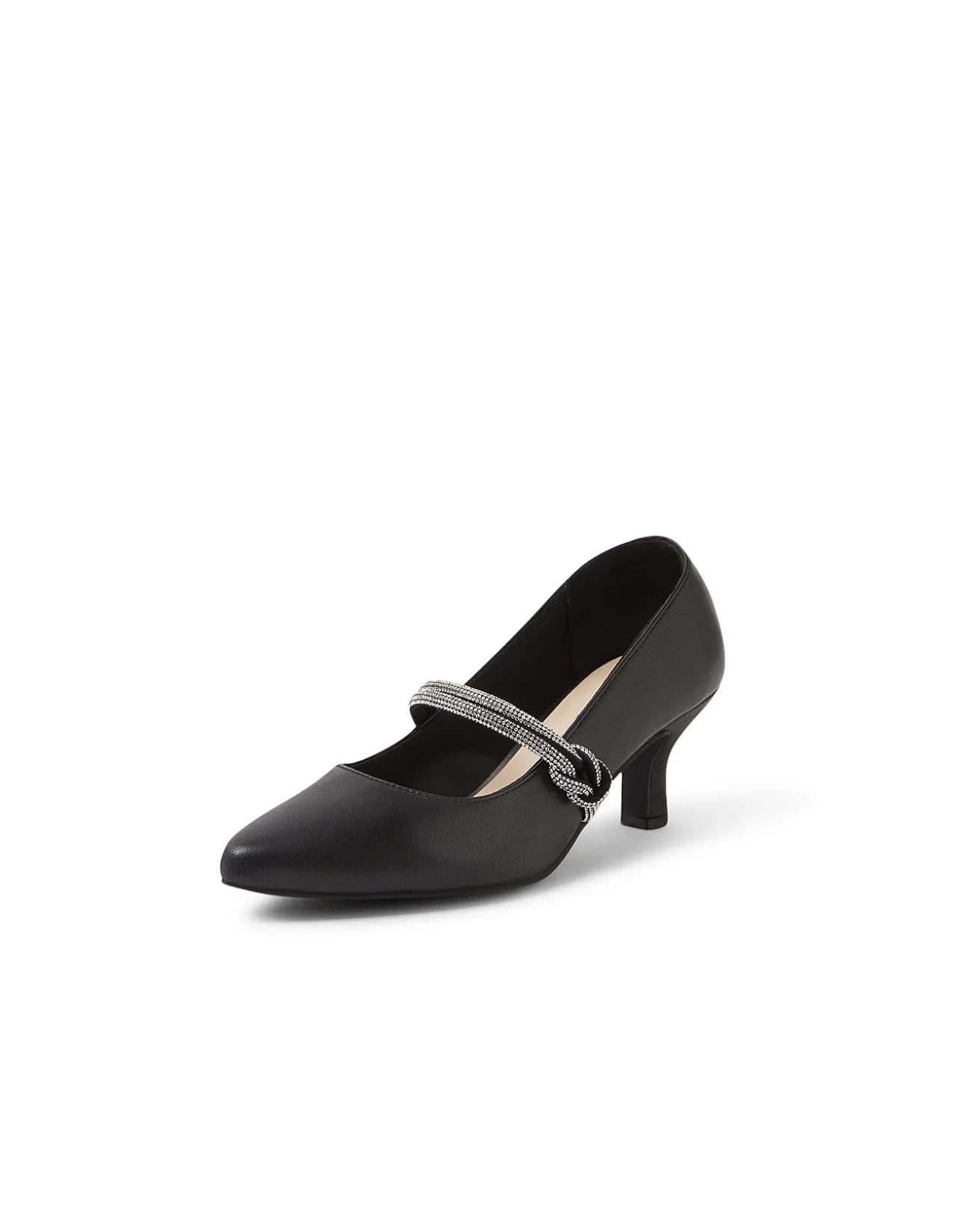 Casablanca Black Leather Heels
