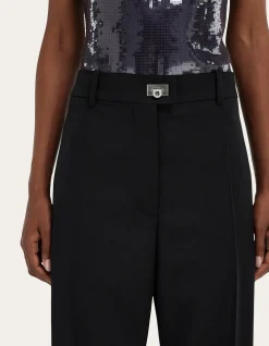 CASHMERE BLEND TAILORED TROUSER
