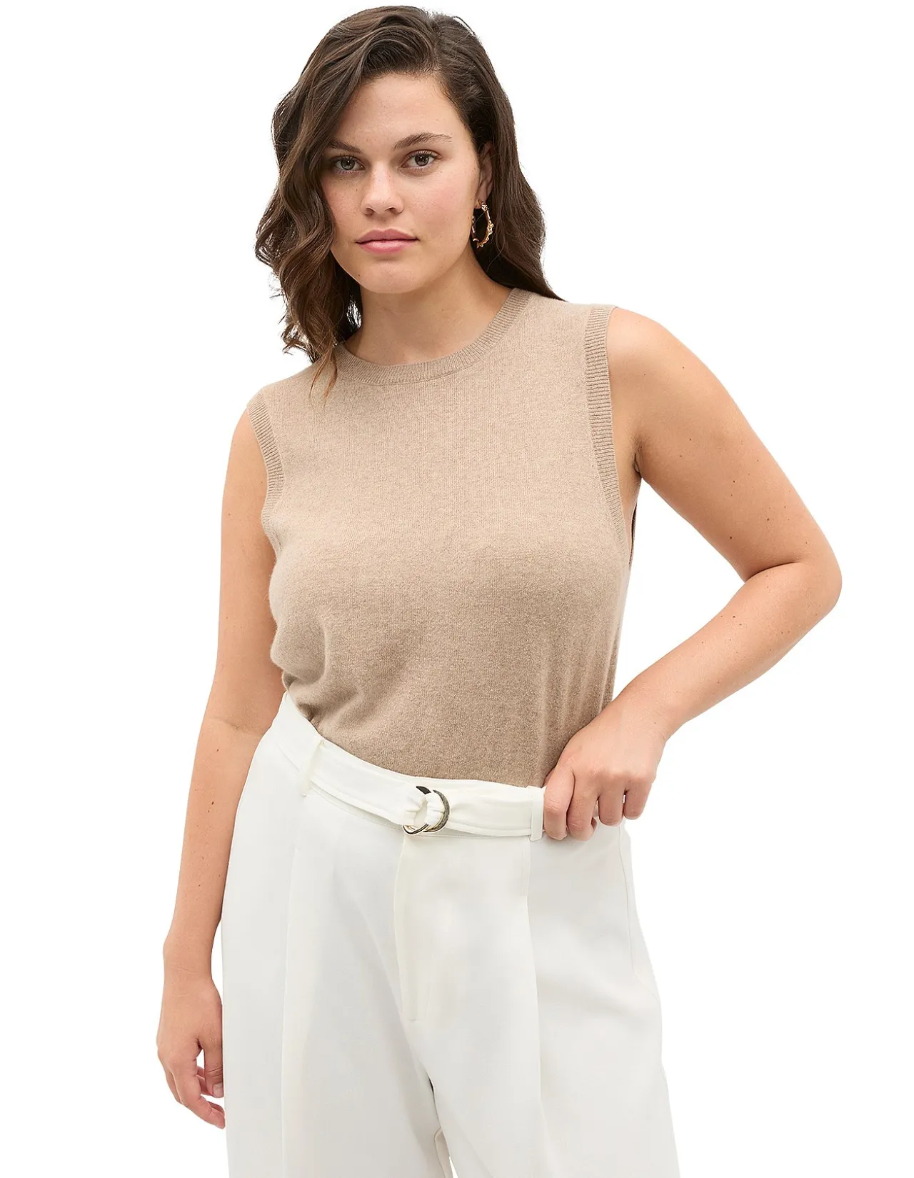 CASHMERE KNIT VEST