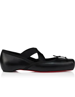 CASSIASTICINA FLAT LEATHER BLACK