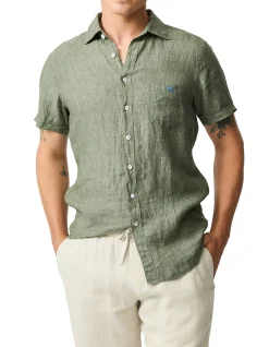 CATHEDRAL COVE SHORT SLEEVE SPORTS FIT SHIRT-KELP
