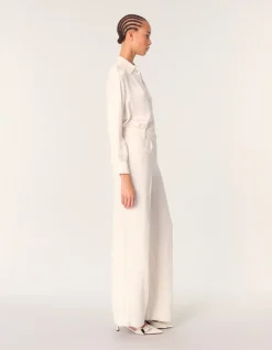 Cecily Silk Button-Front Shirt