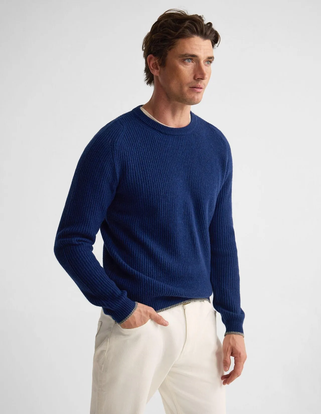 CEDAR WOOL TIPPING KNIT