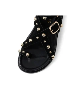 CEEKO Studded Suede Strap Sandals