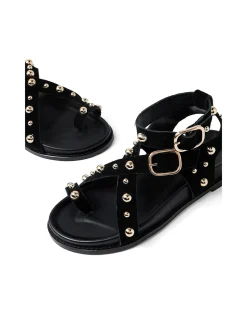 CEEKO Studded Suede Strap Sandals