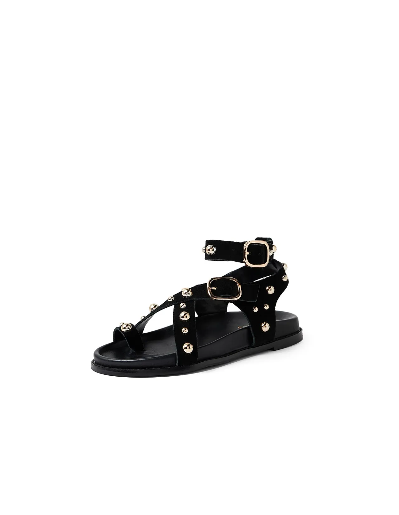 CEEKO Studded Suede Strap Sandals
