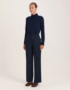Celeste Wool Straight Leg Pant