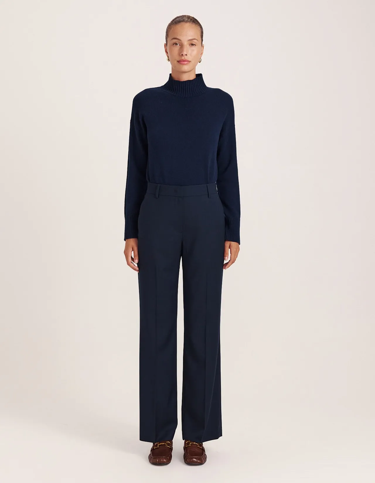 Celeste Wool Straight Leg Pant
