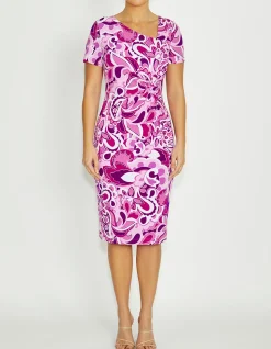 CELIA VALENTINE JERSEY DRESS