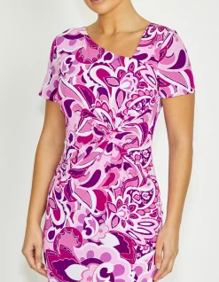 CELIA VALENTINE JERSEY DRESS